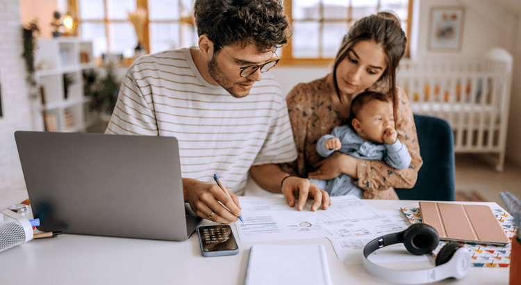 First-time buyer reviewing down payment options with a lender