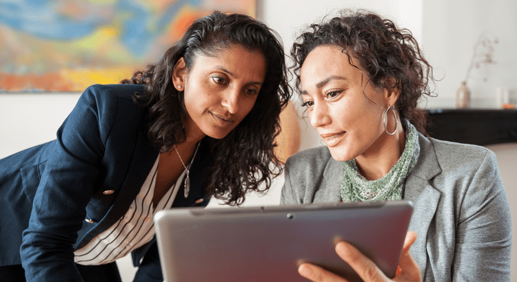 Homeowner reviewing home equity and mortgage information