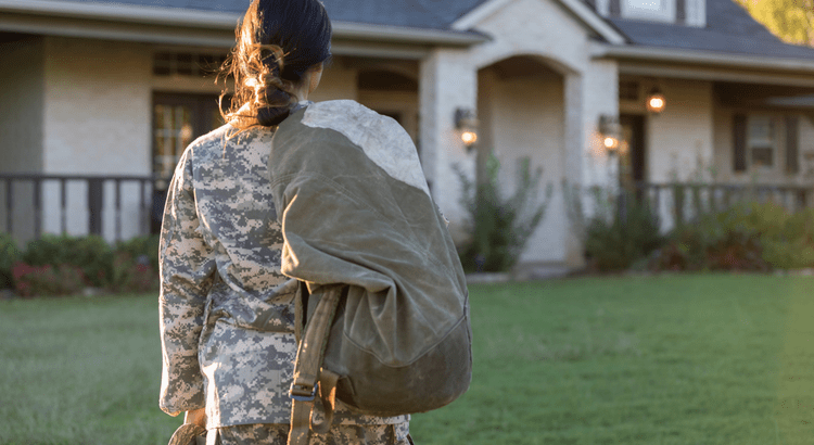 Veteran family reviewing homeownership options